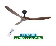 CasaFan Ventilador De Techo Casafan 318017 Eco Genuino 180 Madera Maciza Nogal/ Negro Mate
