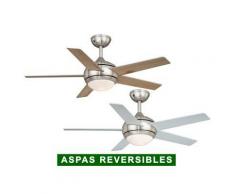 AireRyder Ventilador De Techo Con Luz Aireryder Fn52238 Fresco Pino O Plateado/níquel Satinado