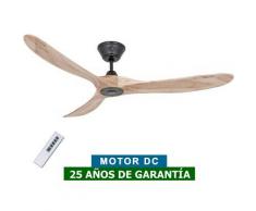 CasaFan Ventilador De Techo Casafan 315218 Eco Genuino 152 Madera Maciza Natural/negro Mate
