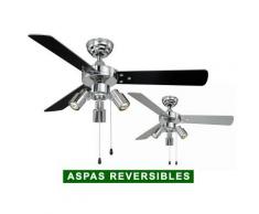 AireRyder Ventilador De Techo Con Luz Aireryder Fn44444 Cyrus Negro O Plateado/cromado