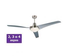 CasaFan Ventilador De Techo Con Luz Casafan 9313210 Mirage Gris Plateado/cromo Satinado