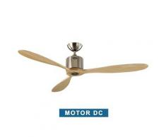 CasaFan Ventilador De Techo Casafan 313247 Aeroplan Eco Madera Maciza Natural/cromo Satinado