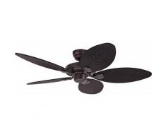 Hunter Ventilador De Techo Para Exterior Ipx4 Hunter 24323 Outdoor Elements Mimbre Oscuro Natural U Hoja De Palmera / Nuevo Bronce
