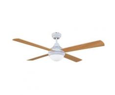Sulion Ventilador De Techo Con Luz Sulion 072258 Cross Blanco O Nogal / Blanco