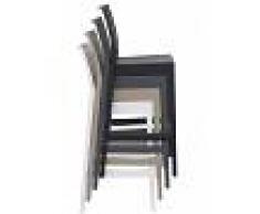 CLP Taburete Apilable Maya, blanco blanco, altura del asiento