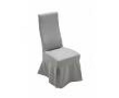 CLP Silla de Comedor Borkum con Funda Extraíble, gris gris, altura del asiento