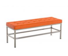 Banco St. Pauli tapizado de cuero sintético, naranja CLP naranja, altura del asiento