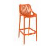 CLP Taburete para exterior AIR, naranja naranja, altura del asiento