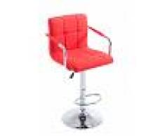 CLP Taburete Lucy V2 Tapizado en Tela, rojo claro rojo claro, altura del asiento
