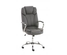 CLP Silla de oficina XXL XANTHOS, 210 kg, gris gris, altura del asiento