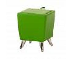 CLP Taburete Bajo de Almacenamiento Roxy, verde verde, altura del asiento