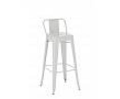 CLP Taburete Industrial Mason, blanco blanco, altura del asiento