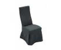 CLP Silla de Comedor Borkum con Funda Extraíble, gris oscuro gris oscuro, altura del asiento