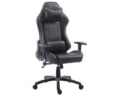 CLP Silla de oficina XL Racing modelo Shift, negro/marrón negro/marrón, altura del asiento