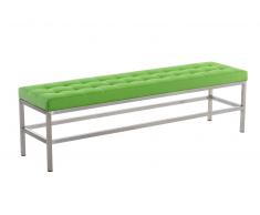 Banco St. Pauli tapizado de cuero sintético, verde CLP verde, altura del asiento