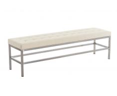 Banco St. Pauli tapizado de cuero sintético, crema CLP crema, altura del asiento
