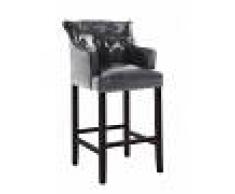 Taburete LYKSO Base en Madera Negra, negro CLP negro, altura del asiento