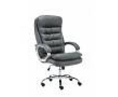 CLP Silla de oficina XXL Vancouver, gris gris, altura del asiento