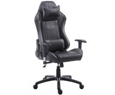 CLP Silla de oficina XL Racing modelo Shift, negro/gris negro/gris, altura del asiento