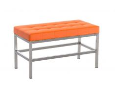 Banco St. Pauli tapizado de cuero sintético, naranja CLP naranja, altura del asiento