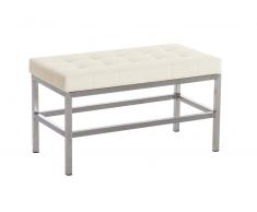 Banco St. Pauli tapizado de cuero sintético, crema CLP crema, altura del asiento