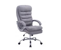 CLP Silla de oficina XXL Vancouver Tela, gris gris, altura del asiento