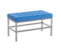 Banco St. Pauli tapizado de cuero sintético, azul CLP azul, altura del asiento