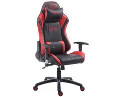 CLP Silla de oficina XL Racing modelo Shift, negro/rojo negro/rojo, altura del asiento