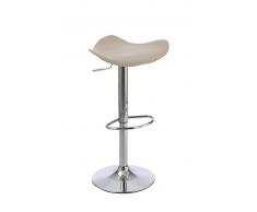 CLP Taburete Salzburgo, crema crema, altura del asiento
