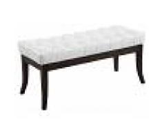 CLP Taburete Pie de Cama Ramses Tapizado , blanco blanco, altura del asiento