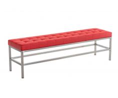 Banco St. Pauli tapizado de cuero sintético, rojo CLP rojo, altura del asiento
