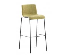 Hoover Taburete HOOVER Tapizado en Tela & Base de 4 Patas de Metal, verde claro CLP verde claro, altura del asiento