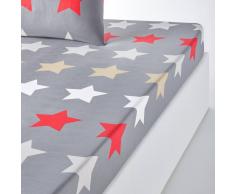 La Redoute Interieurs Sábana bajera estampada STARS, gris oscuro gris