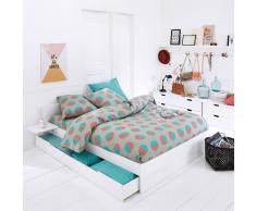 La Redoute Interieurs Juego de cama 100% algodón, Circlo azul
