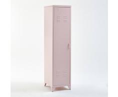 La Redoute Interieurs Armario vestuario americano 1 puerta de metal, Hiba rosa