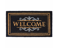 vidaXL Felpudo de coco 15 mm 40x70 cm Welcome