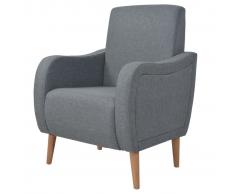 vidaXL Sillón de tela gris claro