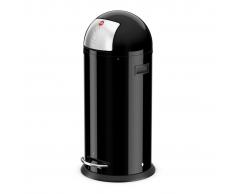 Hailo Cubo de basura con pedal KickMaxx tamaño XL 36 L negro 0850-569