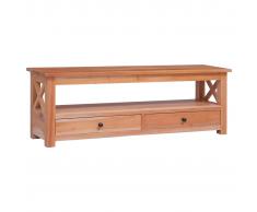vidaXL Mueble para TV de madera maciza de caoba 120x30x40 cm