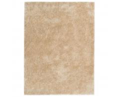 vidaXL Alfombra de pelo beige 160x230 cm