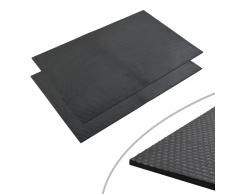 vidaXL Alfombrilla de goma antideslizante 1,2x0,8 m 12 mm piedrita