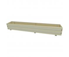 vidaXL Jardinera de verduras madera pino impregnada FSC 197 cm