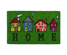vidaXL Felpudo de coco 15 mm 40x60 cm casas