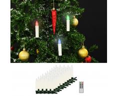 vidaXL Velas LED sin cable de Navidad mando distancia 50 uds RGB