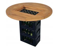 vidaXL Tablero para caja de cerveza madera de teca 70 cm