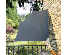 vidaXL Toldo lateral plegable terraza gris 140x140 cm