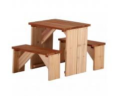 AXI Conjunto mesa + bancos para picnic ZidZed