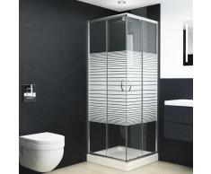 vidaXL Mampara de ducha con vidrio de seguridad 70x70x185 cm