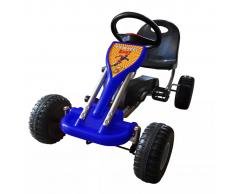 vidaXL Kart correpasillos con pedales azul