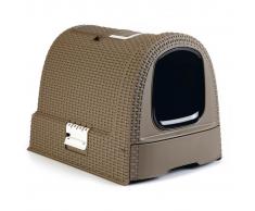 Curver Caja cubierta de arena para gatos 51x38,5x39,5 cm mocca 400461